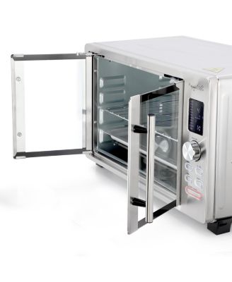 30 Liter Digital French Door Multi-Function Electric Convection Toaster Oven with Rotisserie Set