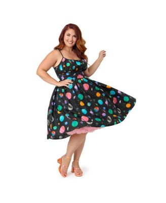 Plus Size 1950s Cotton Swing Dress