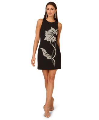 Women's Beaded Sleeveless Short Dress