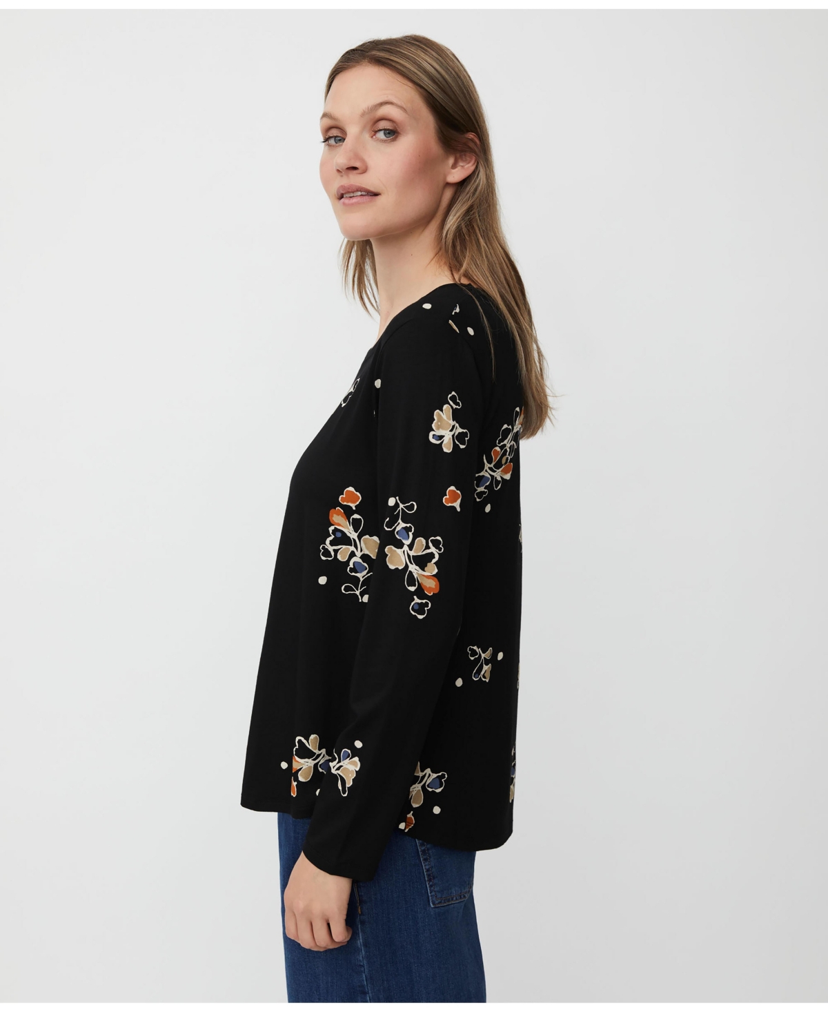 Masai Copenhagen Women's Long Sleeve Round Neck Blouse