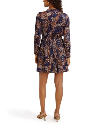 Women's Long Sleeve Pull-On Dress