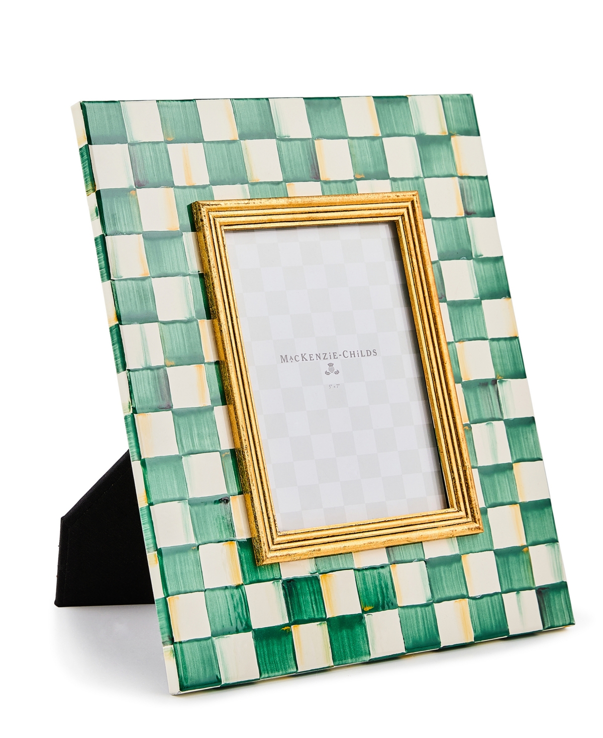 Mackenzie-Childs Emerald Check 5" x 7" Frame