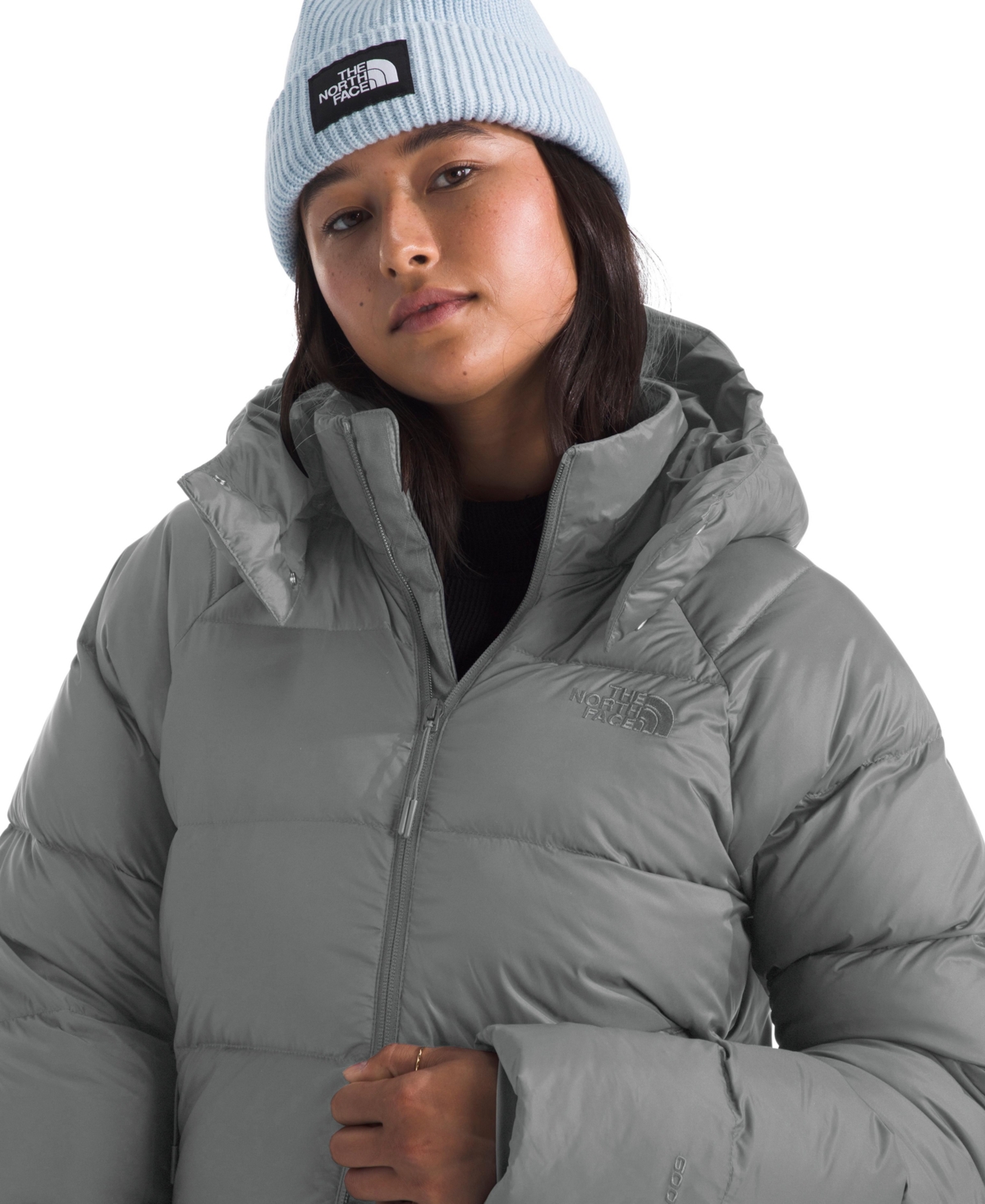 The North Face Hydrenalite™ City Down Hooded Parka In Gray
