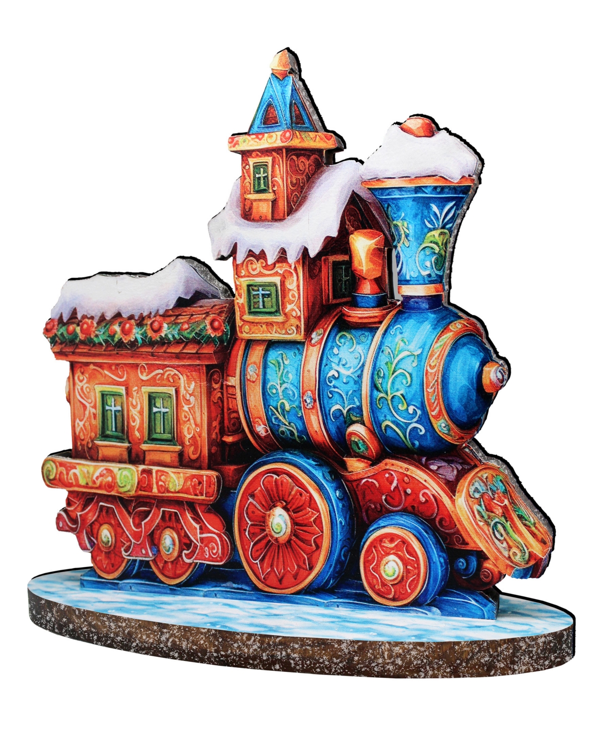 G.debrekht G. Debrekht Winter Express Train Centerpiece In Multi