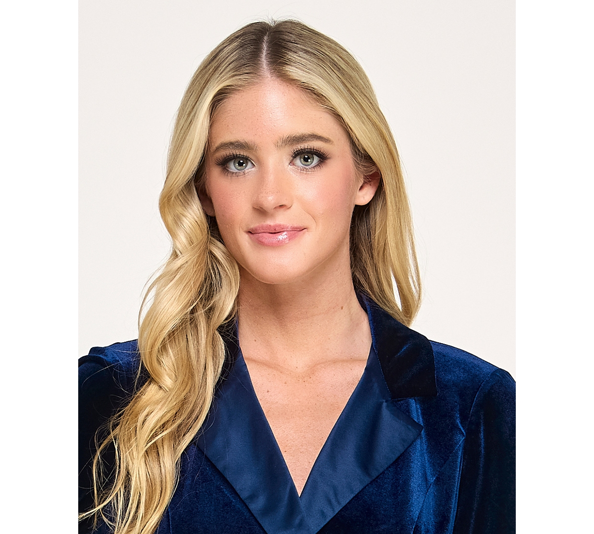 City Studios Juniors' Notch-lapel Tuxedo-style Velvet Dress In Blue