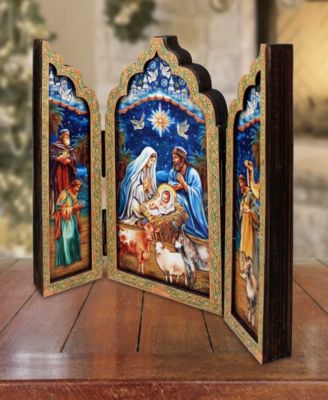 Christmas Story Wood Tabletop Triptych