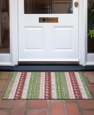 Holiday Washable Indoor/Outdoor ACN1818 1'8"x2'6" Area Rug