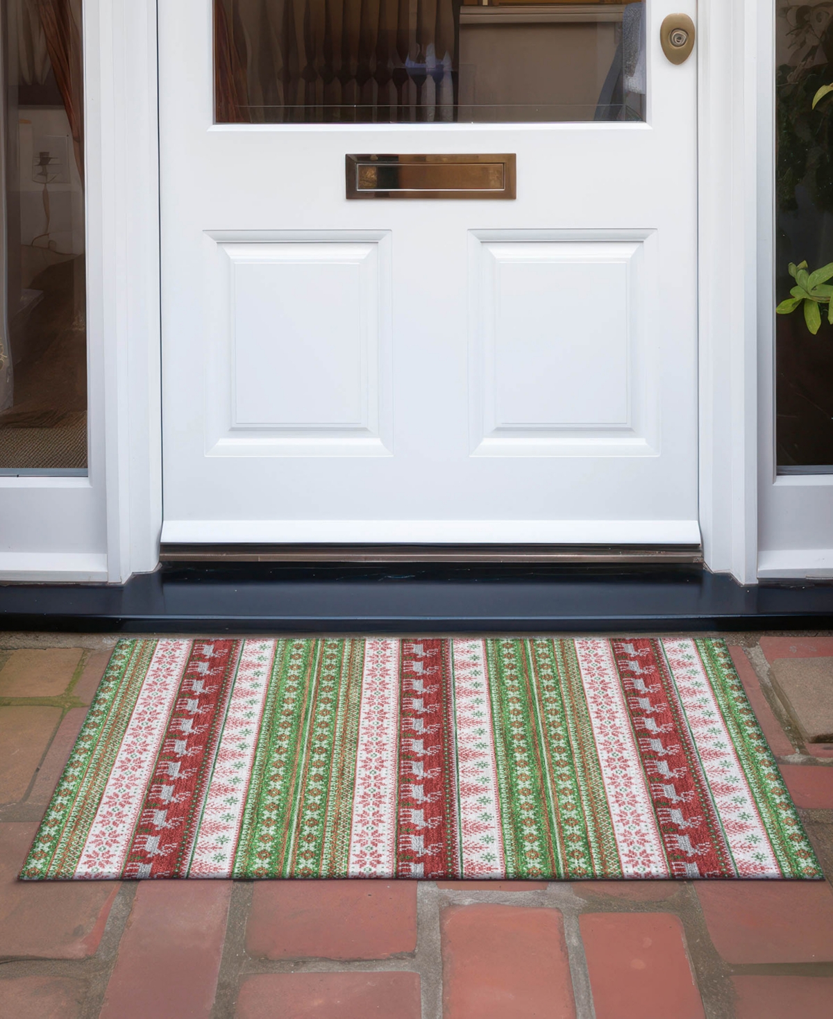 Addison Holiday Washable Indoor/Outdoor ACN1818 1'8"x2'6" Area Rug