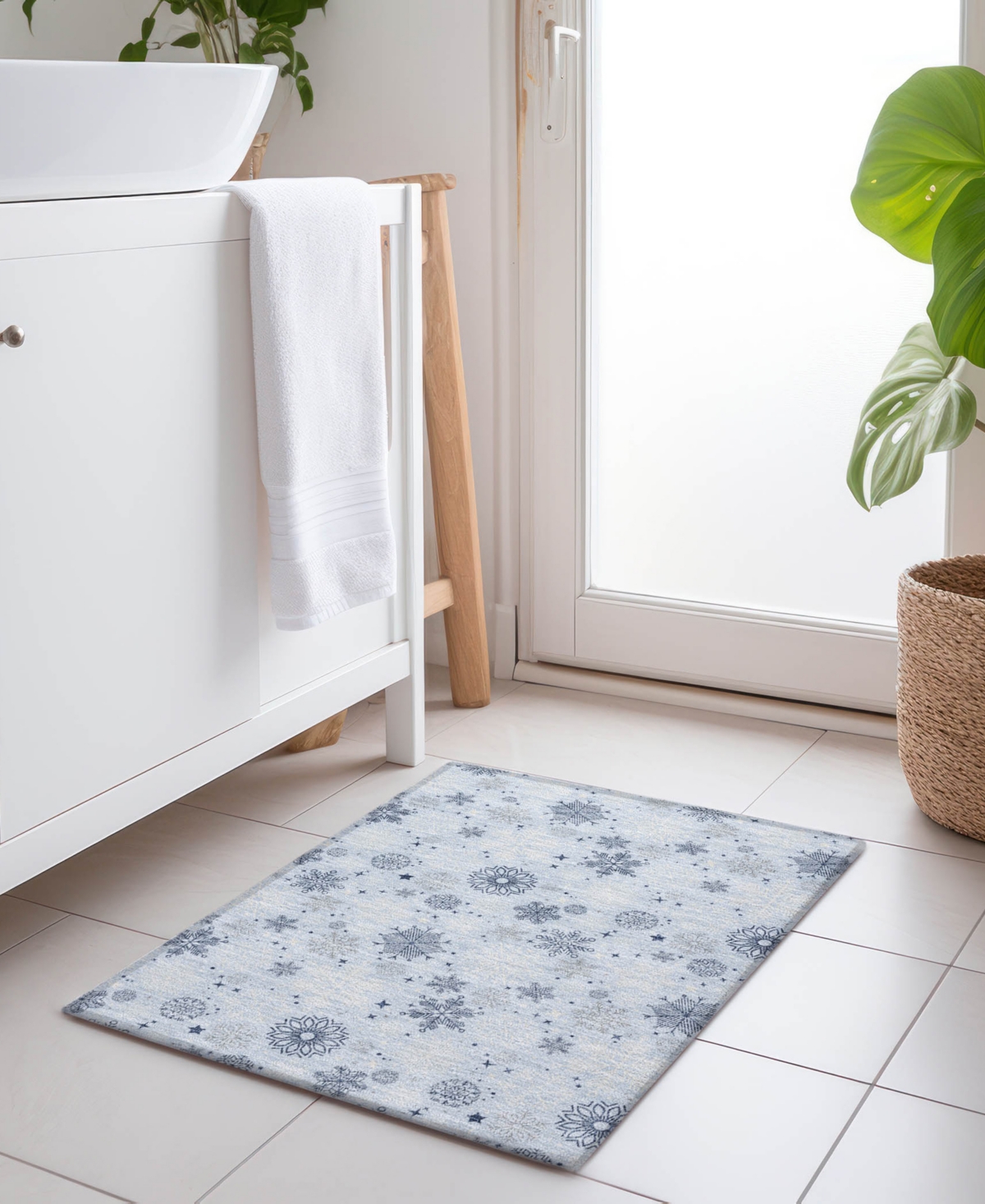 Addison Holiday Washable Indoor/outdoor Acn1823 1'8"x2'6" Area Rug In Blue