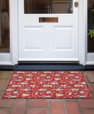Holiday Washable Indoor/Outdoor ACN1827 1'8"x2'6" Area Rug