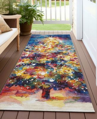 Holiday Washable Indoor/Outdoor ACN1806 2'3"x7'6" Runner Area Rug