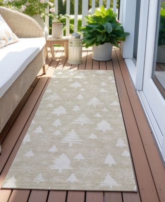 Holiday Washable Indoor/Outdoor ACN1815 2'3"x7'6" Runner Area Rug