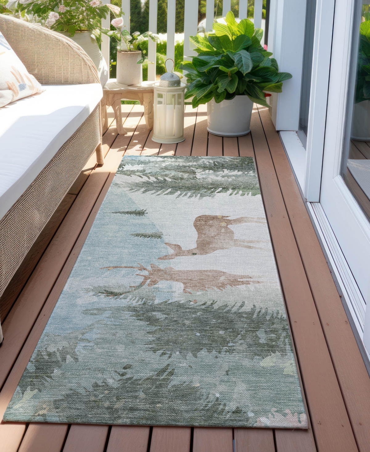 Addison Holiday Washable Indoor/Outdoor ACN1821 2'3"x7'6" Runner Area Rug