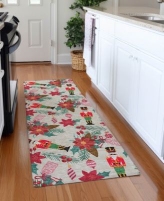 Holiday Washable Indoor/Outdoor ACN1822 2'3"x7'6" Runner Area Rug