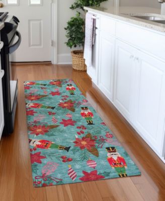 Holiday Washable Indoor/Outdoor ACN1822 2'3"x7'6" Runner Area Rug