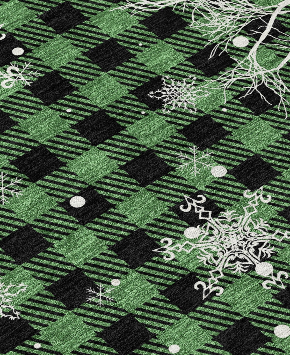 Addison Holiday Washable Indoor/outdoor Acn1824 2'3"x7'6" Runner Area Rug In Green