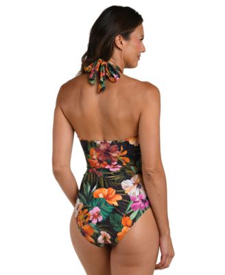 Women's Tropical Hideaway Keyhole One-Piece Swimsuit