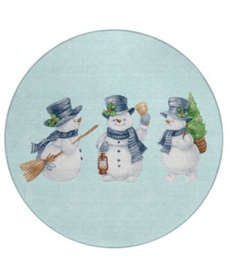 Addison - Holiday Washable Indoor/Outdoor ACN1826 Round Area Rug