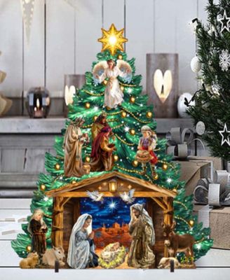 Nativity Christmas Tree Garden Indoor D&eacute;cor