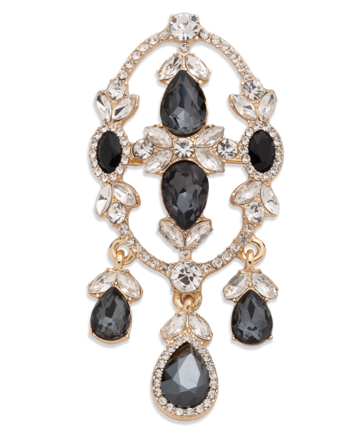 Givenchy Jet Gold-tone Deco Boxed Pin In Gold