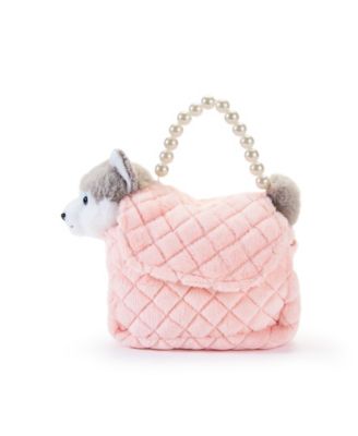 Fancy Pets 6" Plush Huskey and Purse Toy