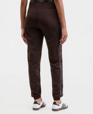 Women's Three Stripes Leopard Print Track Pants