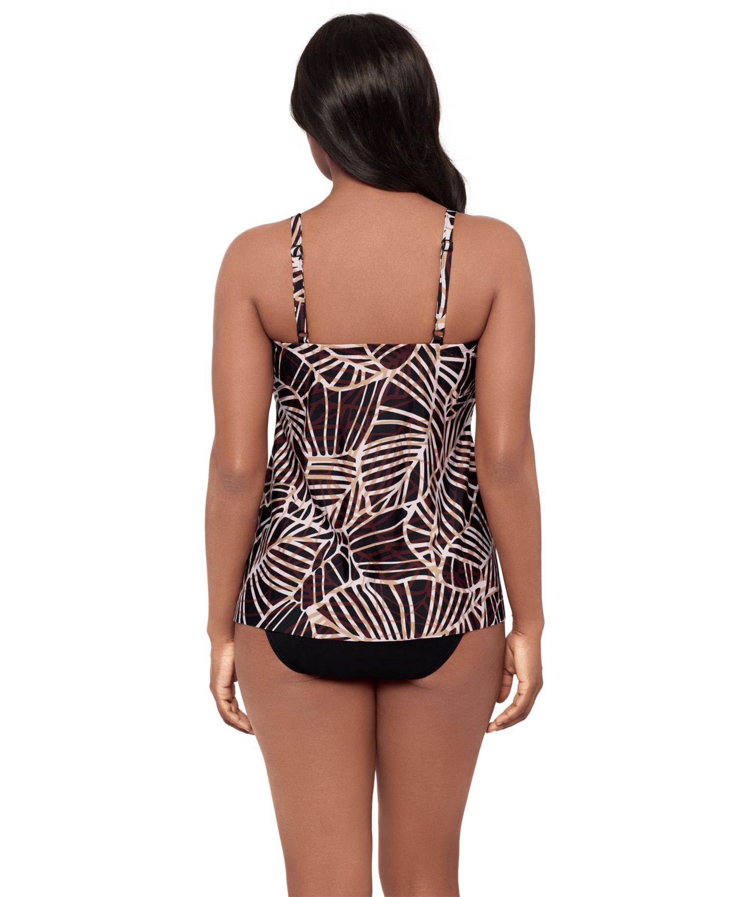 Верх бикини Tankini, на косточках — Miraclesuit, цвет: Lets Be Fronds — фото 3