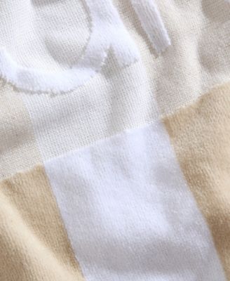 Beach Stripe Logo Cotton 2-Pc. Beach Towel Set, 70" x 40"