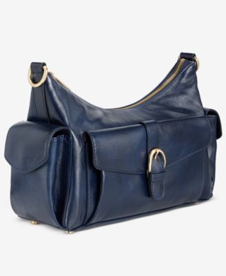Jynna Medium Glazed Shoulder Bag, Exclusively at Macy's