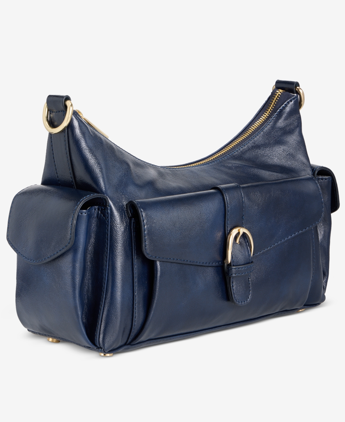 On 34th Jynna Medium Glaze Shoulder Bag, Exclusively At Macy's In Blue
