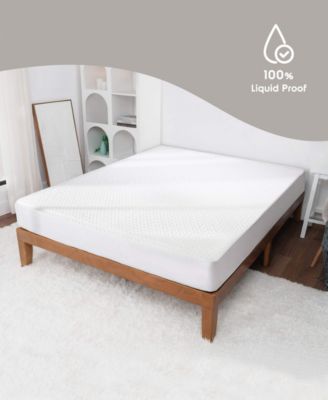 Copper Hypoallergenic Waterproof Cooling Mattress Protector, Twin XL