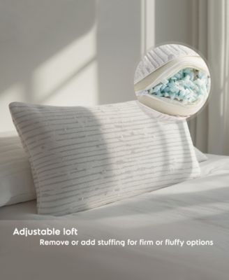 Adjustable Support Shredded Memory Foam Pillow, Standard/Queen