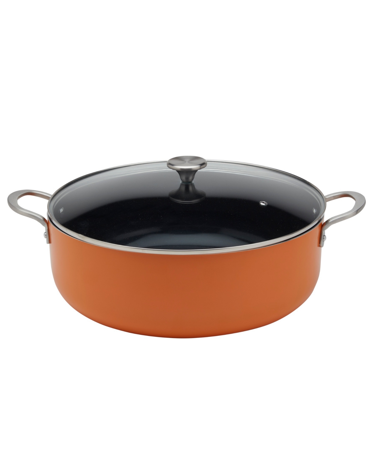 Infuse Latin Caldero Nonstick Aluminum 10.5-quart Saute Pan In Orange