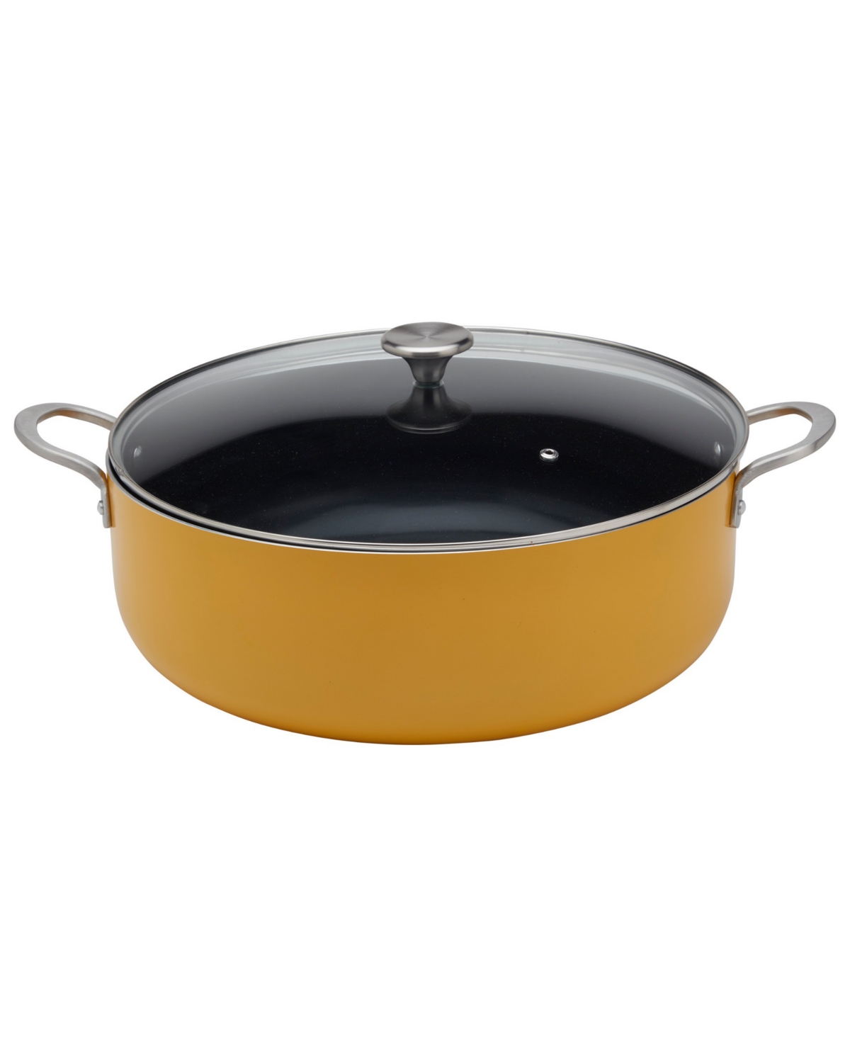 Infuse Latin Caldero Nonstick Aluminum 10.5-quart Saute Pan In Yellow