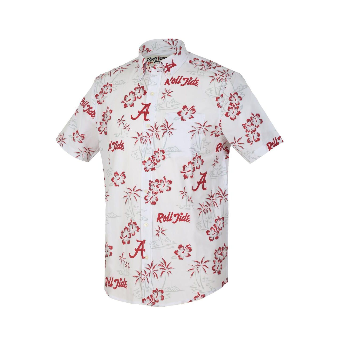 Мужская рубашка Reyn Spooner White Alabama Crimson Tide Kekai Classic Tri-Blend Button-Down — фото 3