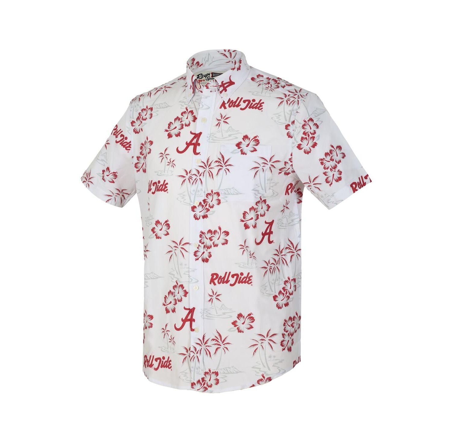 Men's White Alabama Crimson Tide Kekai Classic Tri-Blend Button-Down Shirt