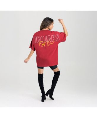 Women's Cardinal USC Trojans Oversized Back at Ya T-Shirt