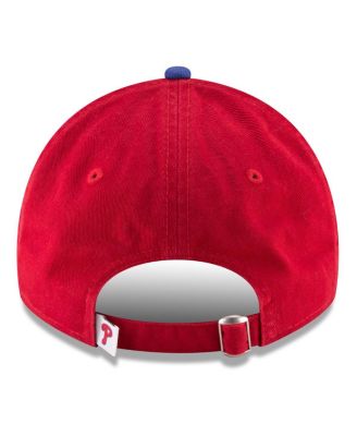 Men's Red Philadelphia Phillies 2025 MLB Postseason Side Patch 9TWENTY Adjustable Hat