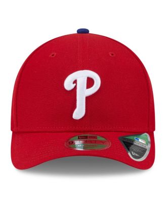 Men's Red Philadelphia Phillies 2025 MLB Postseason Side Patch 9FORTY Adjustable Hat