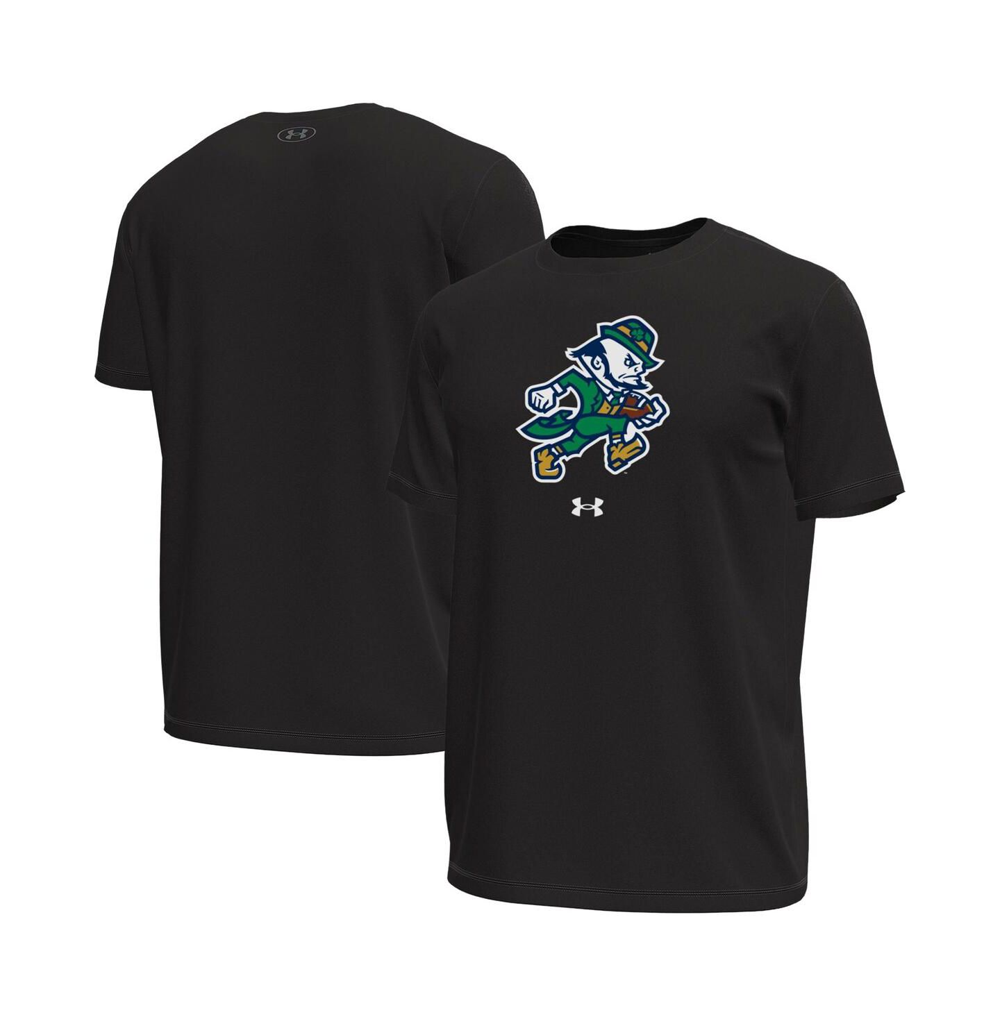 Мужская футболка Under Armour Black Notre Dame Fighting Irish Tech Stretch — фото 1