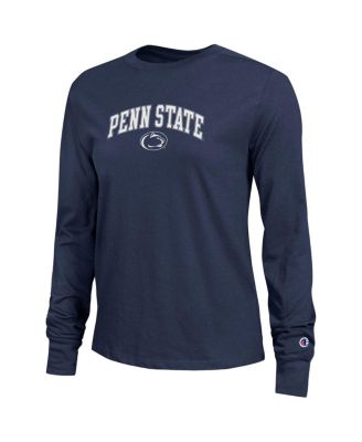 Women's Navy Penn State Nittany Lions Arch Over Logo Long Sleeve T-Shirt