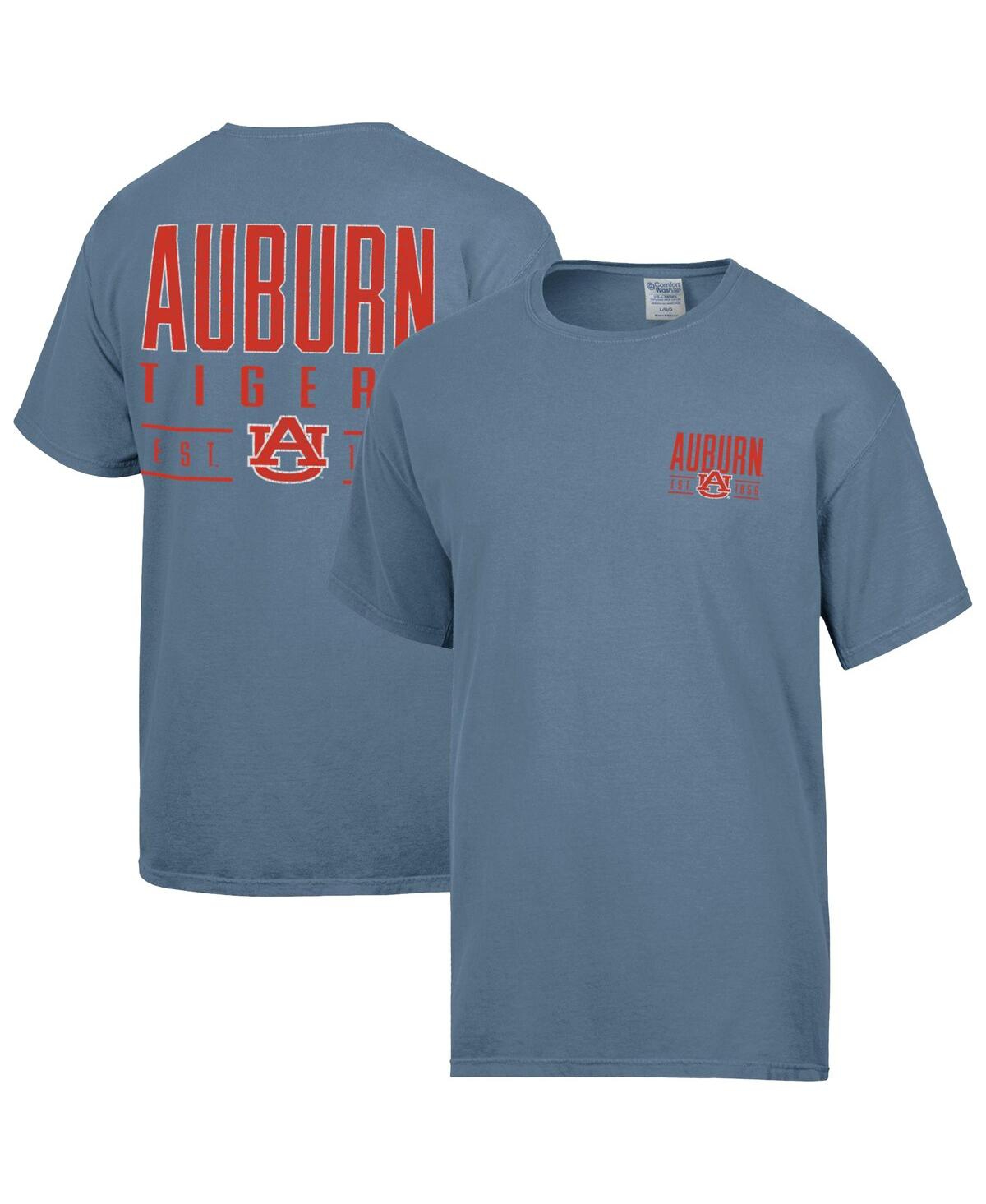 ComfortWash Men's Blue Auburn Tigers Big Name T-Shirt