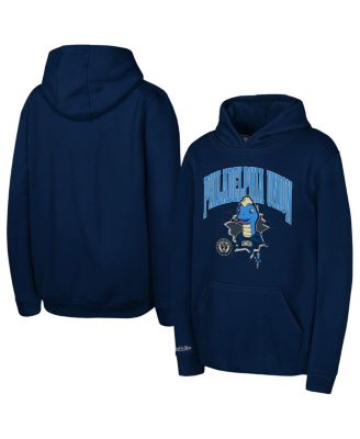 Mitchell & Ness - Big Boys and Girls Navy Philadelphia Union Mascot Break Out Pullover Hoodie