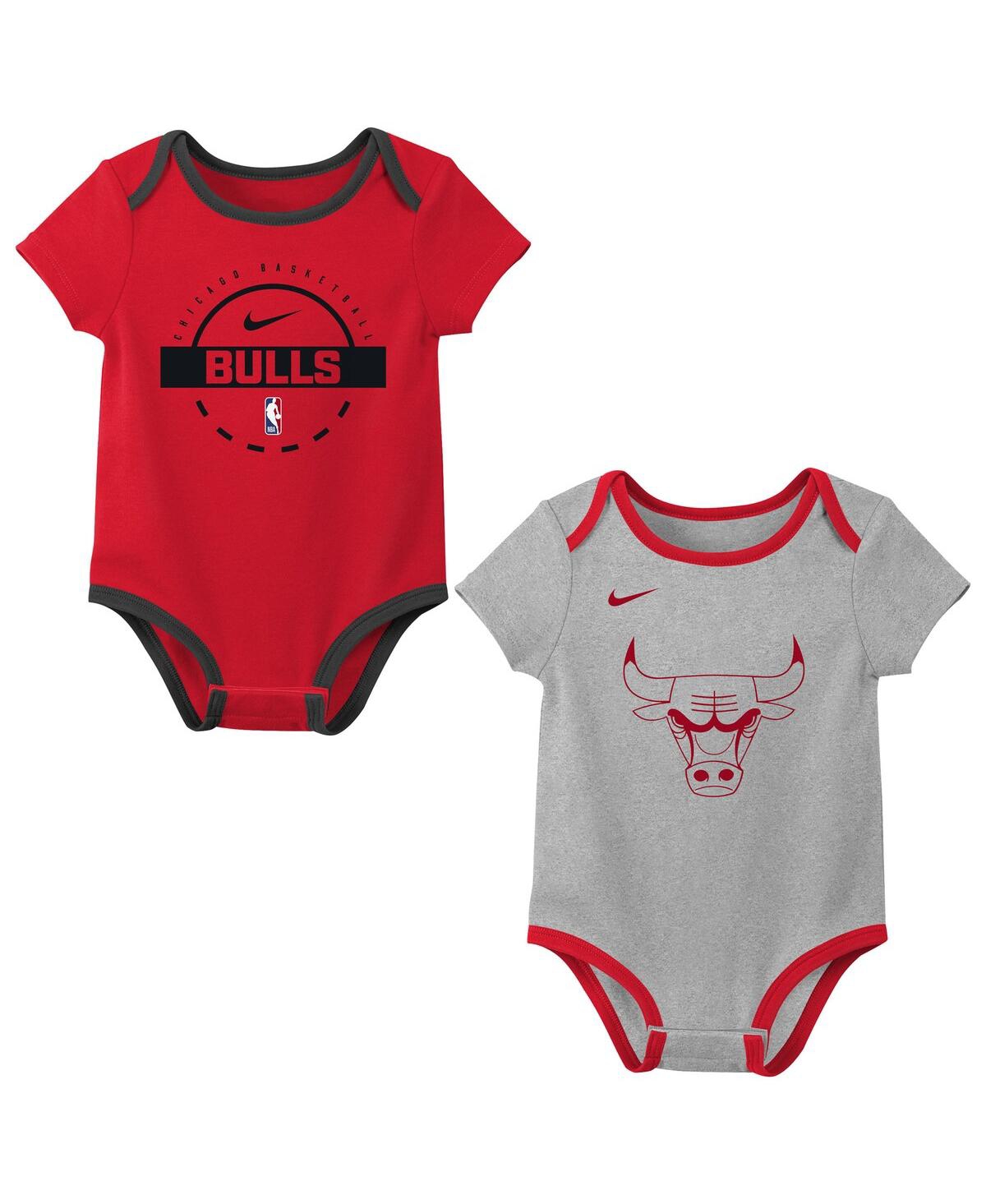 Nike Baby Boys And Girls 2-piece Chicago Bulls Bodysuit Set In Red