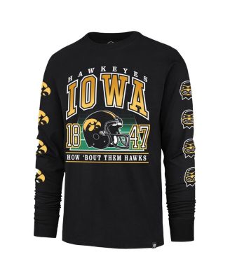 Men's Black Iowa Hawkeyes Go Big Long Sleeve T-Shirt