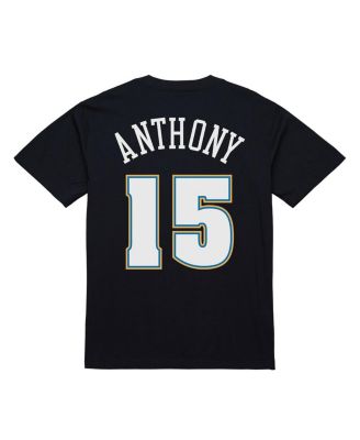 Men's Carmelo Anthony Black Denver Nuggets Rookie Photo Name Number T-Shirt