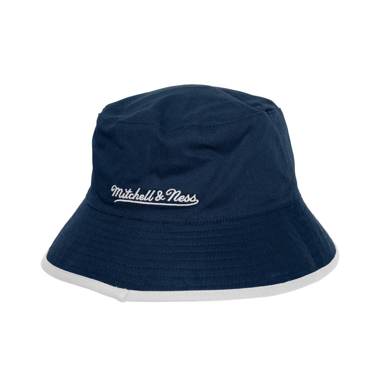 Мужская панама Mitchell & Ness Navy/Green Dallas Mavericks Flip It Reversible Bucket Hat — фото 3