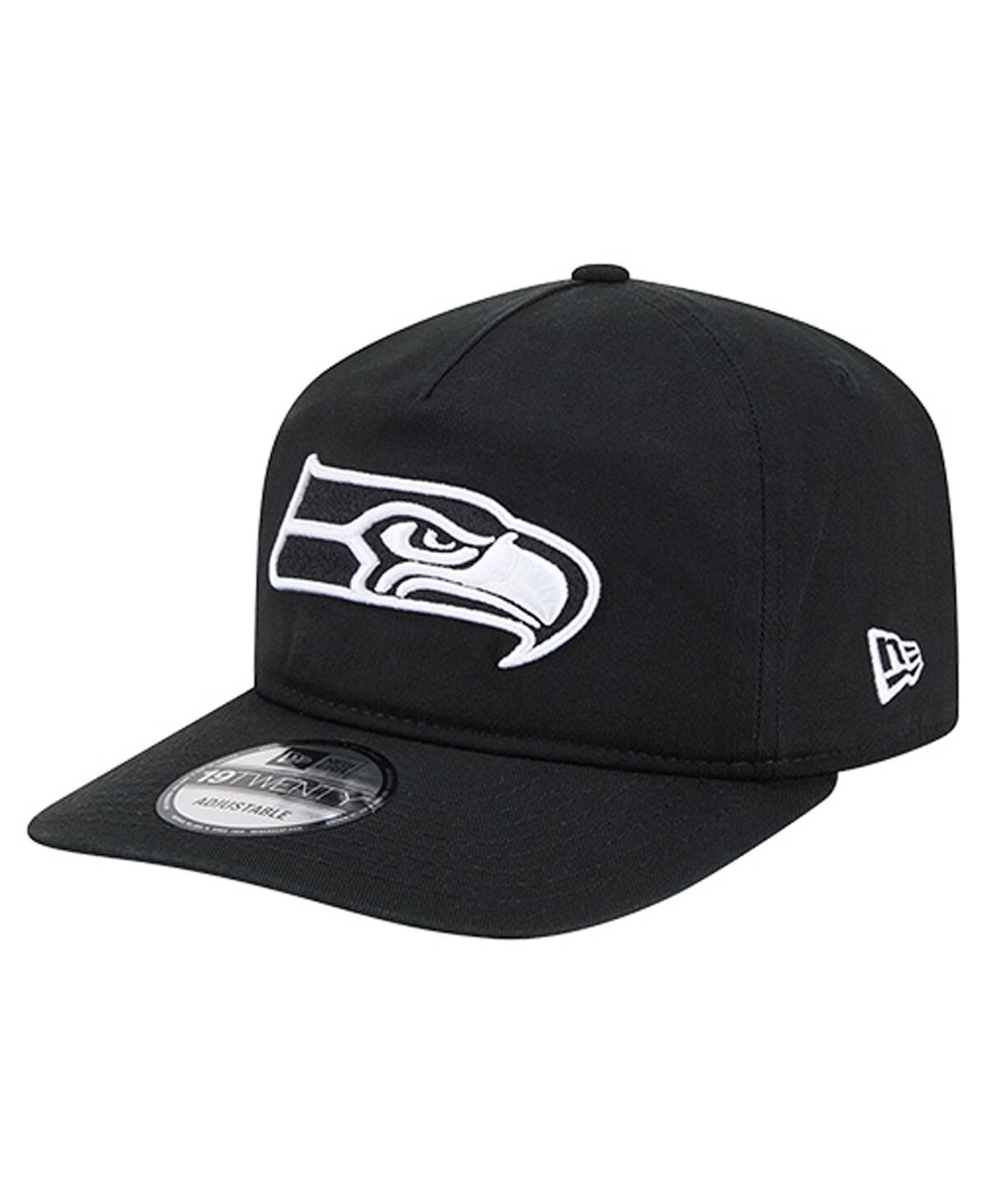 New Era Men'sâ Black/white Seattle Seahawks 19twenty Adjustable Hat In Brown