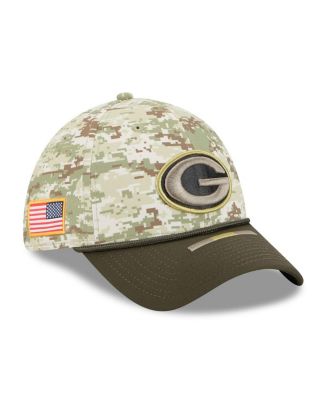 New Era - Men's Camo Green Bay Packers 2025 Salute to Service 39THIRTY Flex Hat