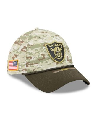 New Era - Men's Camo Las Vegas Raiders 2025 Salute to Service 39THIRTY Flex Hat